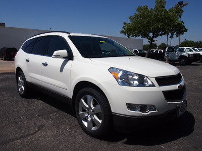 chevrolet traverse 2012 white lt gasoline 6 cylinders front wheel drive automatic 75075