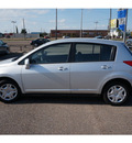 nissan versa 2012 silver hatchback 1 8 s gasoline 4 cylinders front wheel drive automatic 78539