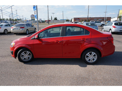 chevrolet sonic 2012 red sedan lt gasoline 4 cylinders front wheel drive automatic 78539