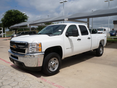 chevrolet silverado 2500hd 2013 white work truck diesel 8 cylinders 4 wheel drive automatic 76051