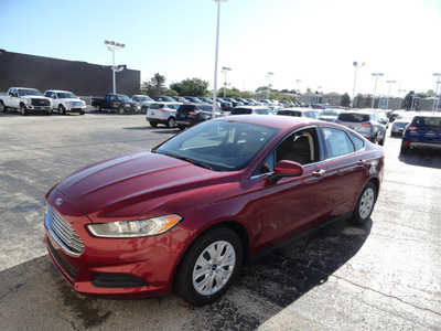 ford fusion 2013 red sedan s 4 cylinders front wheel drive automatic with overdrive 60546