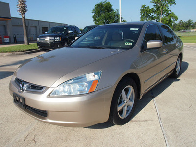 honda accord 2005 beige sedan ex gasoline 4 cylinders front wheel drive automatic with overdrive 77539