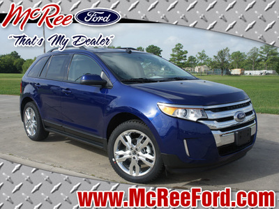 ford edge 2013 blue suv sel gasoline 4 cylinders front wheel drive automatic 77539