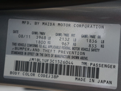 mazda mazda3 2012 silver sedan i sport gasoline 4 cylinders front wheel drive automatic 76108