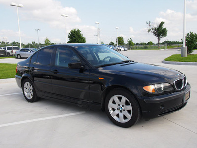 bmw 3 series 2005 black sedan 325i 6 cylinders automatic 77074