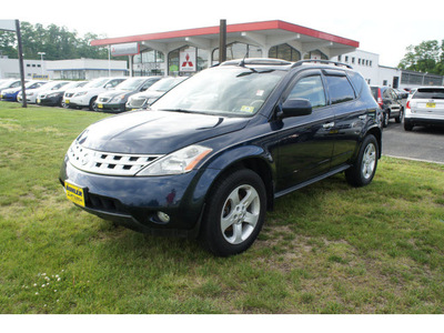 nissan murano 2003 midnight blue suv sl gasoline 6 cylinders all whee drive automatic 07724