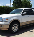 ford expedition 2013 off white suv xlt flex fuel 8 cylinders 2 wheel drive automatic 76011