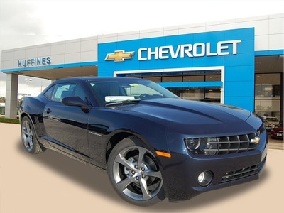 chevrolet camaro 2013 dk  blue coupe lt gasoline 6 cylinders rear wheel drive automatic 75067