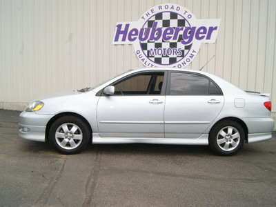 toyota corolla 2007 silver streak sedan s gasoline 4 cylinders front wheel drive 5 speed manual 80905