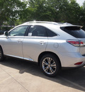 lexus rx 450h 2013 silver suv hybrid 6 cylinders all whee drive automatic 77074