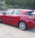 lexus ct 200h 2013 red hatchback hybrid 4 cylinders front wheel drive automatic 77074