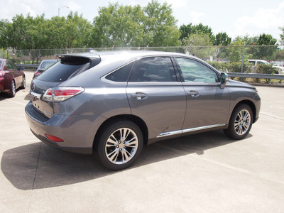 lexus rx 450h 2013 gray suv hybrid 6 cylinders front wheel drive automatic 77074