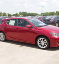 lexus ct 200h 2013 red hatchback hybrid 4 cylinders front wheel drive automatic 77074