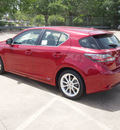 lexus ct 200h 2013 red hatchback hybrid 4 cylinders front wheel drive automatic 77074