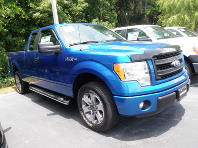 ford f 150 2013 blue stx flex fuel 8 cylinders 2 wheel drive automatic 32401