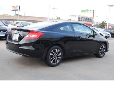 honda civic 2013 black coupe ex 4 cylinders 5 speed automatic 77025