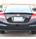 honda civic 2013 black coupe ex 4 cylinders 5 speed automatic 77025
