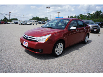 ford focus 2011 dk  red sedan sel gasoline 4 cylinders front wheel drive automatic with overdrive 75657