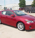 lexus ct 200h 2013 red hatchback hybrid 4 cylinders front wheel drive automatic 77074