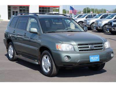 toyota highlander 2006 lt  green suv gasoline 6 cylinders all whee drive automatic 76801