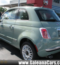 fiat 500 2013 green hatchback lounge gasoline 4 cylinders front wheel drive automatic 33912