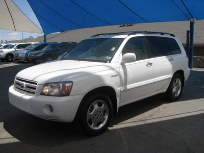 toyota highlander 2007 white suv gasoline 6 cylinders front wheel drive automatic 79936