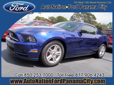 ford mustang 2014 blue coupe v6 gasoline 6 cylinders rear wheel drive automatic 32401