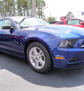 ford mustang 2014 blue coupe v6 gasoline 6 cylinders rear wheel drive automatic 32401