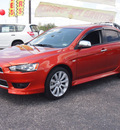 mitsubishi lancer 2011 orange sedan gts gasoline 4 cylinders front wheel drive automatic 78016