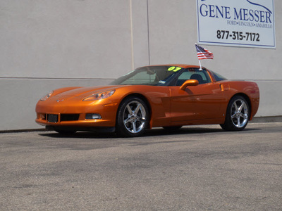 chevrolet corvette 2007 orange coupe gasoline 8 cylinders rear wheel drive automatic 79407