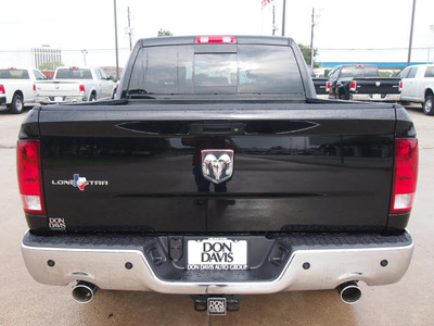 ram 1500 2013 black pickup truck lone star gasoline 8 cylinders 2 wheel drive automatic 76011