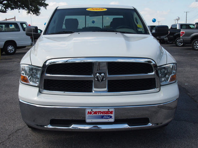 dodge ram 1500 2009 white pickup truck st gasoline 8 cylinders 2 wheel drive 5 speed automatic 78214