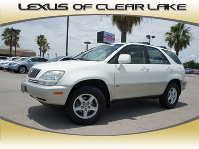 lexus rx 300 2002 white suv gasoline 6 cylinders front wheel drive automatic 77546