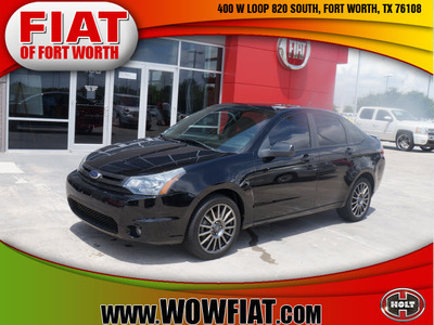 ford focus 2010 black sedan ses gasoline 4 cylinders front wheel drive automatic with overdrive 76108