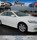 toyota camry 2007 white sedan se gasoline 4 cylinders front wheel drive automatic 34788