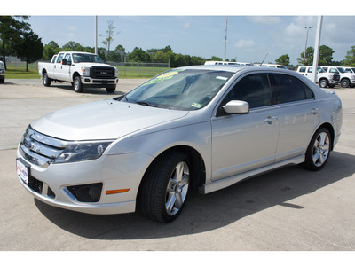 ford fusion 2010 silver sedan sport gasoline 6 cylinders front wheel drive automatic 77539