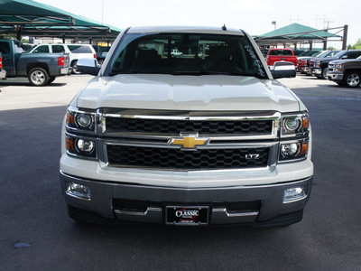 chevrolet silverado 1500 2014 white ltz flex fuel 8 cylinders 2 wheel drive automatic 76051