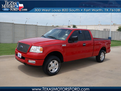 ford f 150 2005 red xl gasoline 8 cylinders rear wheel drive automatic with overdrive 76108