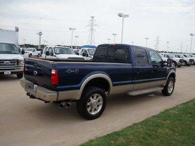 ford f 350 super duty 2008 dk  blue king ranch diesel 8 cylinders 4 wheel drive automatic 76108