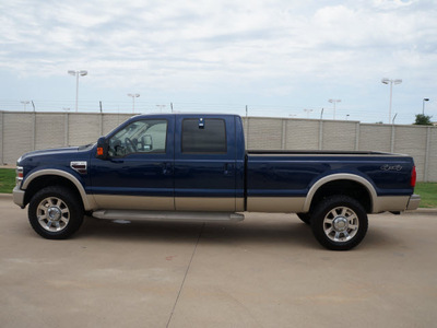ford f 350 super duty 2008 dk  blue king ranch diesel 8 cylinders 4 wheel drive automatic 76108
