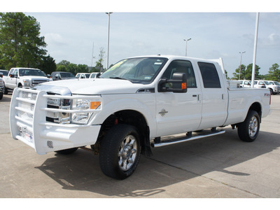 ford f 350 super duty 2011 white lariat biodiesel 8 cylinders 4 wheel drive automatic 77539