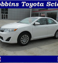 toyota camry 2012 white sedan le gasoline 4 cylinders front wheel drive automatic 75503