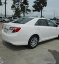 toyota camry 2012 white sedan le gasoline 4 cylinders front wheel drive automatic 75503