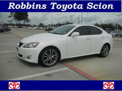 lexus is 250 2008 white sedan gasoline 6 cylinders rear wheel drive automatic 75503