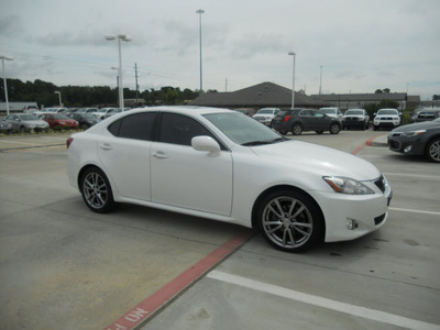 lexus is 250 2008 white sedan gasoline 6 cylinders rear wheel drive automatic 75503