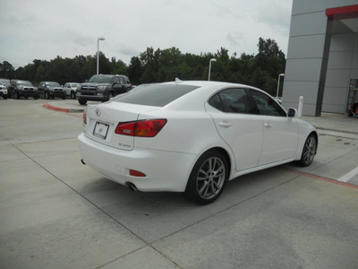 lexus is 250 2008 white sedan gasoline 6 cylinders rear wheel drive automatic 75503