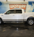 ford f 150 2010 white lariat flex fuel 8 cylinders 2 wheel drive automatic 75062