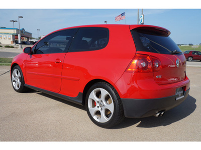 volkswagen gti 2009 red hatchback pzev gasoline 4 cylinders front wheel drive automatic 76502