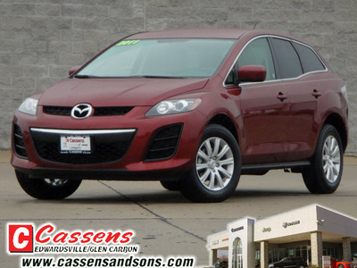 mazda cx 7 2011 red gasoline 4 cylinders front wheel drive automatic 62034