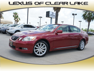 lexus gs 300 2006 red sedan gasoline 6 cylinders rear wheel drive automatic 77546